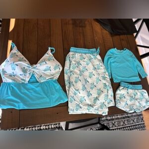 Caden Lane matching family swimsuits